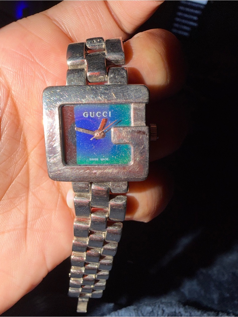 Gucci Silver Bracelet Watch with Green Dial - Picture 6 of 6